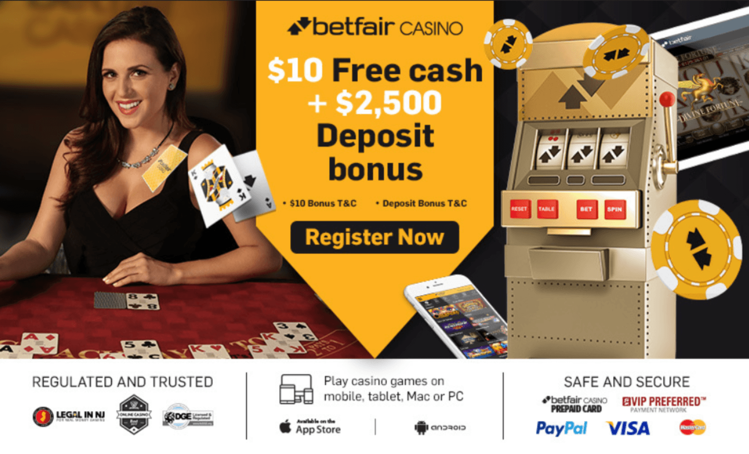 10 free casino betfair